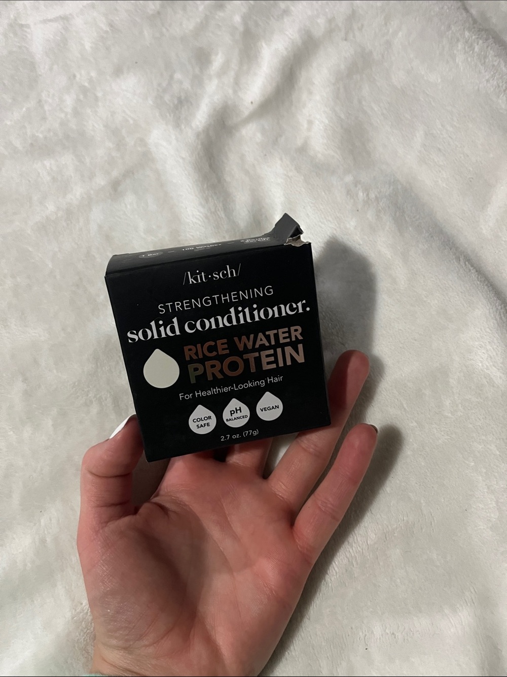 Kitsch Strengthening Solid Conditioner - Rice Water Protein (Black)